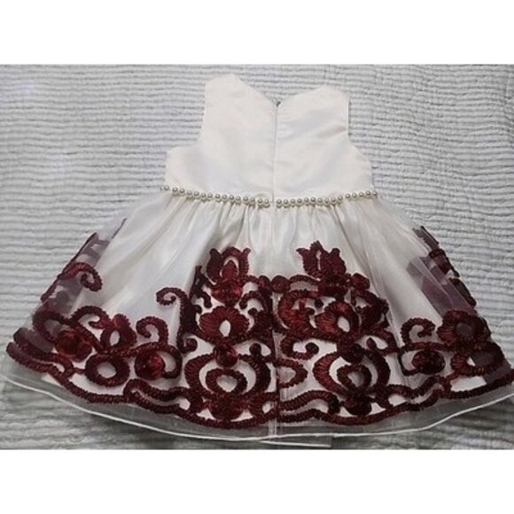 Princess Collection White And Red Gorgeous Dress, Special Occasion s- 18m Pearl - Picture 9 of 16
